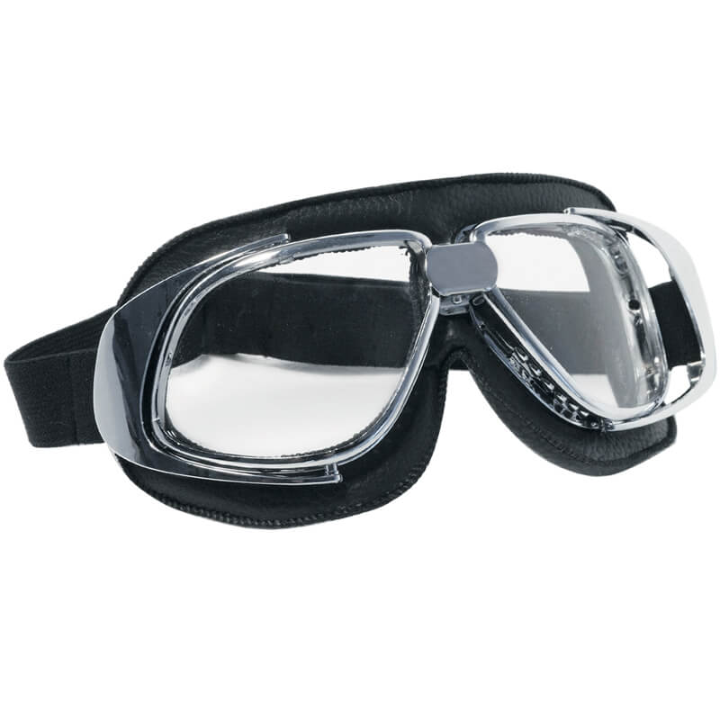 Occhiali per Moto in Similpelle Lenti Trasparenti CGM Confort 702V