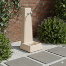 Fontana da Giardino Senza Rubinetto in Cemento Granulato di Marmo Oslo Rosa antico
