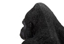 Statua Gorilla 35x37,5x21,5 cm in Poliresina Nero