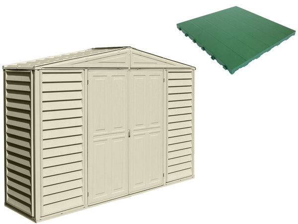 Boden für Gartenbox 320 x 81 x 188 cm aus grünem Kunststoff acquista