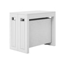Consolle Allungabile 90x49/320x77 cm Transformer bianco frassinato