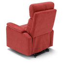 Poltrona Alzapersona Elettrica 2 motori 80x99x97 cm In Tessuto Jazz Denver Rossa