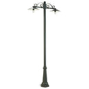 Lampada Palo Due Luci per Giardino Colore Grigio per Esterno Linea Antique Livos