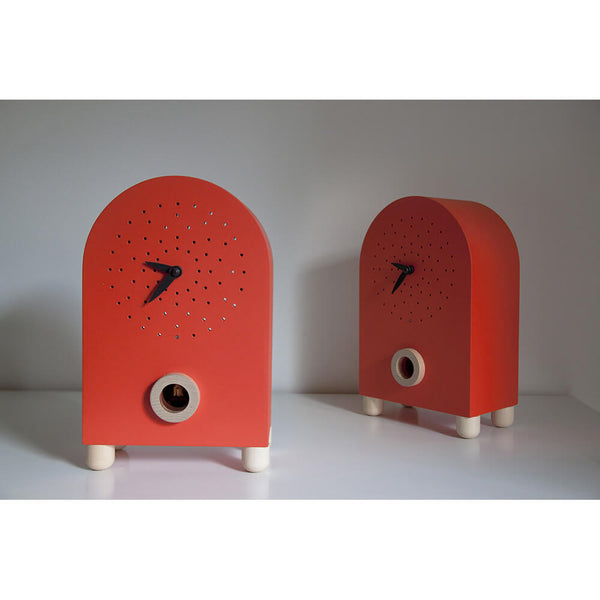 prezzo Freistehende Kuckucksuhr 17X27X11Cm Pirondini Italia Marconi Rot