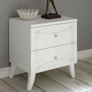 Set 2 Comodini 51x39x56 cm Ararat bianco