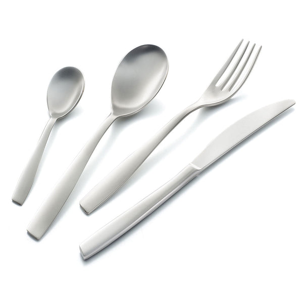 prezzo 24-teiliges Besteckset aus sandgestrahltem Eme Eleven-Edelstahl