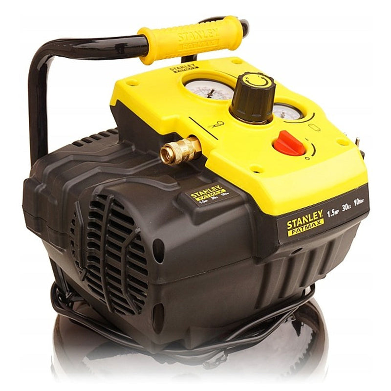 Compressore 30L 10 Bar Senza Olio Potenza 1,5 HP 1100 Watt Stanley Fatmax