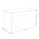 Scrivania Josie 138,5x68x75 h cm in Truciolare bilaminato Quercia Chiaro