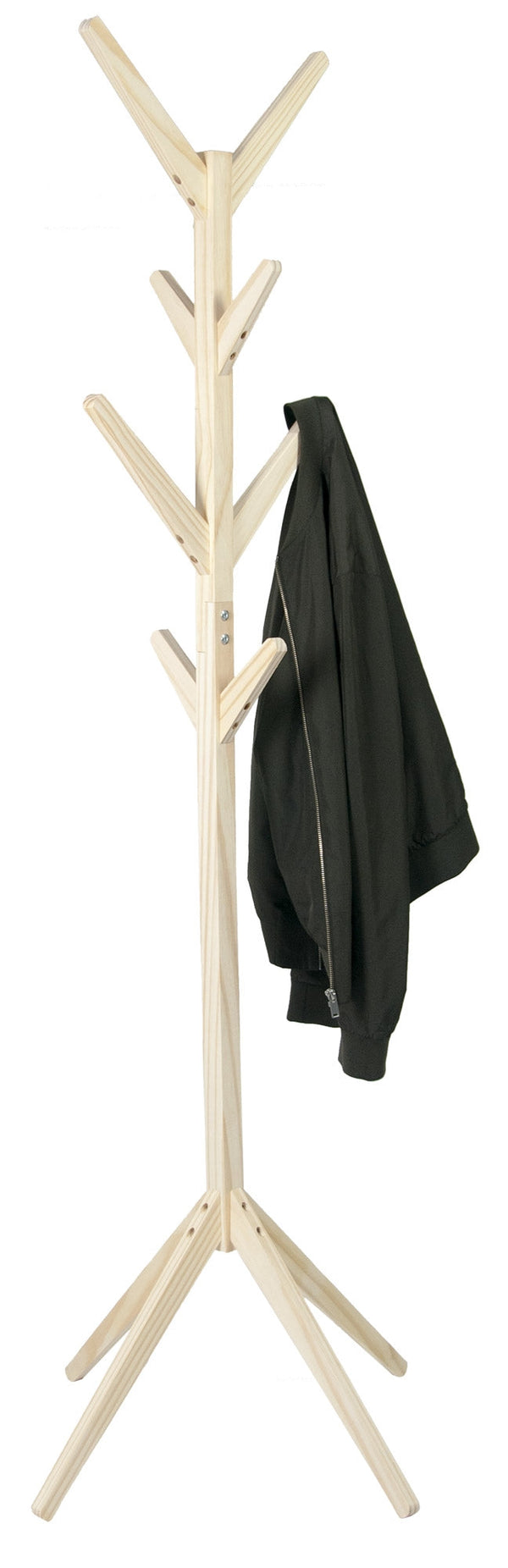 Massivholz Garderobenständer 45x45x175 cm Fumer Arrow Kiefer natur prezzo