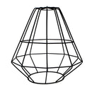 Lampadario a Sospensione Industriale Retrò in Metallo Nero Forja