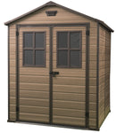 Casetta da Giardino Porta Attrezzi 185,8x227x236,8 cm in Resina Keter Scala 6x8 Noce