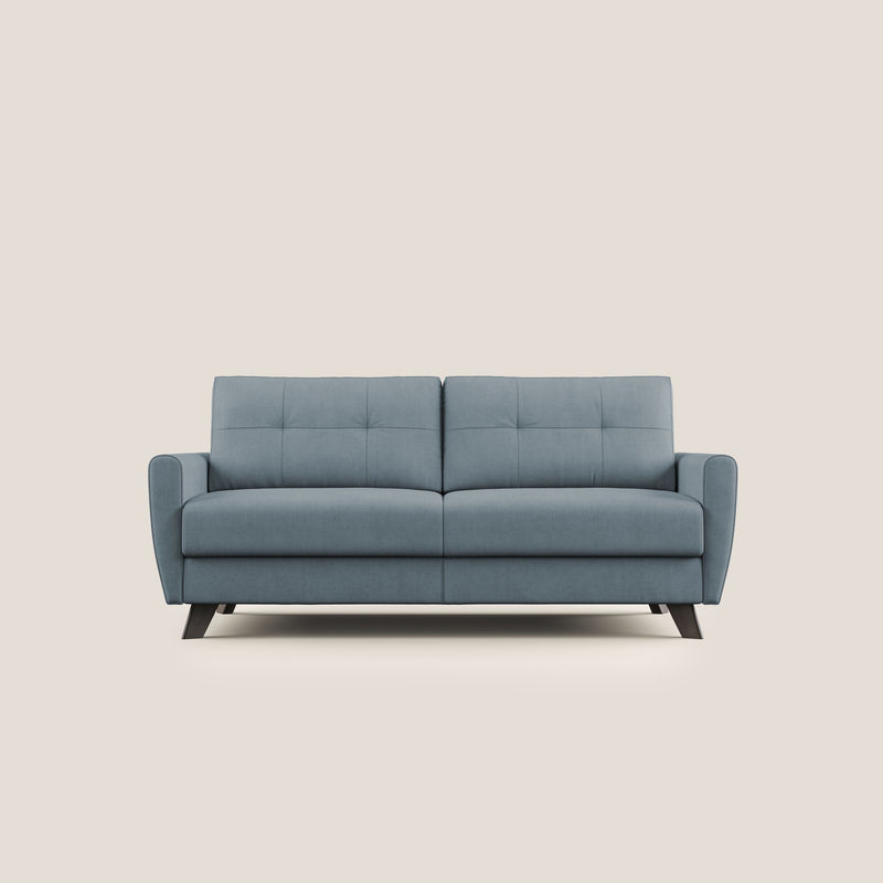 Divano Letto 2 Posti 168x97x96 cm in Tessuto Carta Da Zucchero