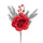 24er-Set Rosakohl-Spießchen 26 cm Rot/Rot