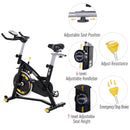 Cyclette Resistenza Magnetica  Snooze Nero e Giallo