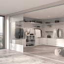 Set 2 Ripiani 80x40,5 cm con Supporti in Acciaio Emuca Bianco