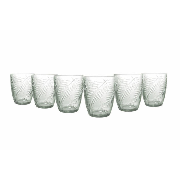 Set mit 6 Wassergläsern New Jungle in Transparent Villa d'Este Home Tivoli Glas sconto