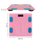 Bilancia Pesapersone Digitale Max 180 Kg in Vetro con App Bluetooth Rosa 