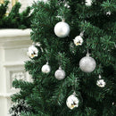 Set 24 Palle di Natale Ø7 cm Argento Alberi
