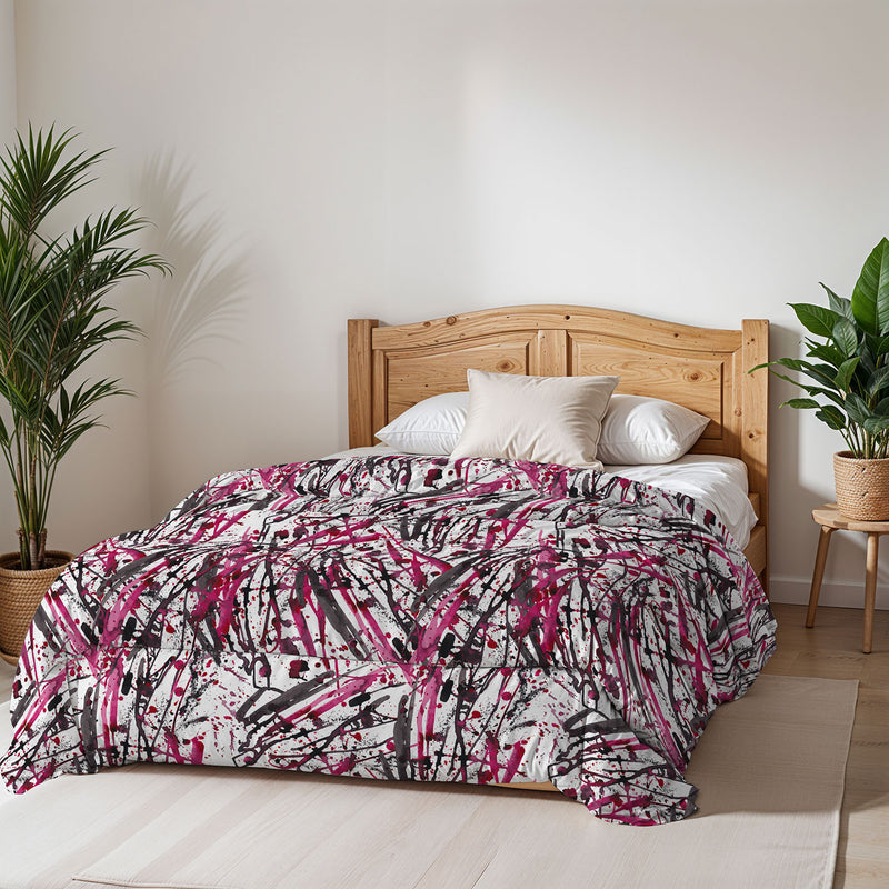 Trapunta Invernale Stampata in Microfibra 200gr Double Face Crazy Varie Misure