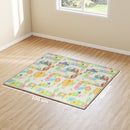 Tappeto per Bambini con Lettere 194x176,5x1,5 cm Superficie Impermeabile in XPE Multicolore      