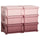 Cassettiera per Cameretta 6 Cassetti 75x37x56.5 cm in PP Rosa
