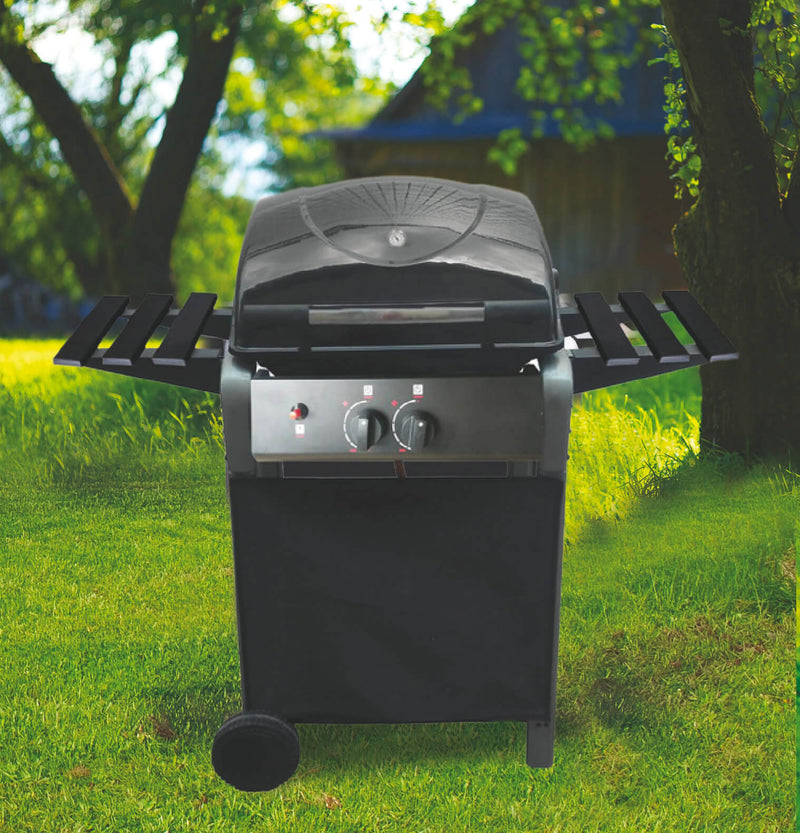 Barbecue a Gas GPL 2 Fuochi Soriani Nero