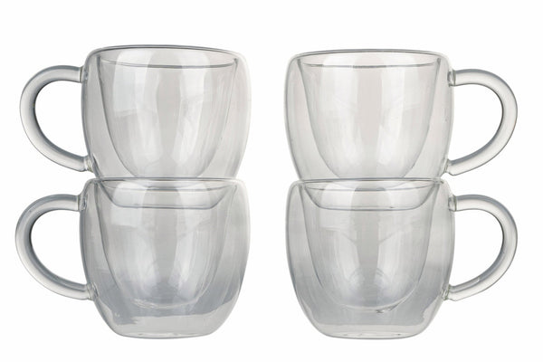 prezzo Set 4 Kaffeetassen mit Henkel aus beschichtetem Glas 90 ml Villa d'Este Home Tivoli Moka