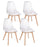 Set 4 Sedie 52x47x82h cm Easy Trasparente