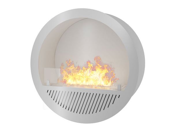 prezzo Camino a Bioetanolo da Incasso Ø74x30 cm Incyrcle Slim Inside Bianco