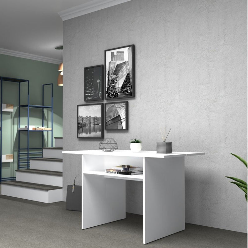 Consolle Allungabile 120x40/80x76 cm Ikebana bianco larice