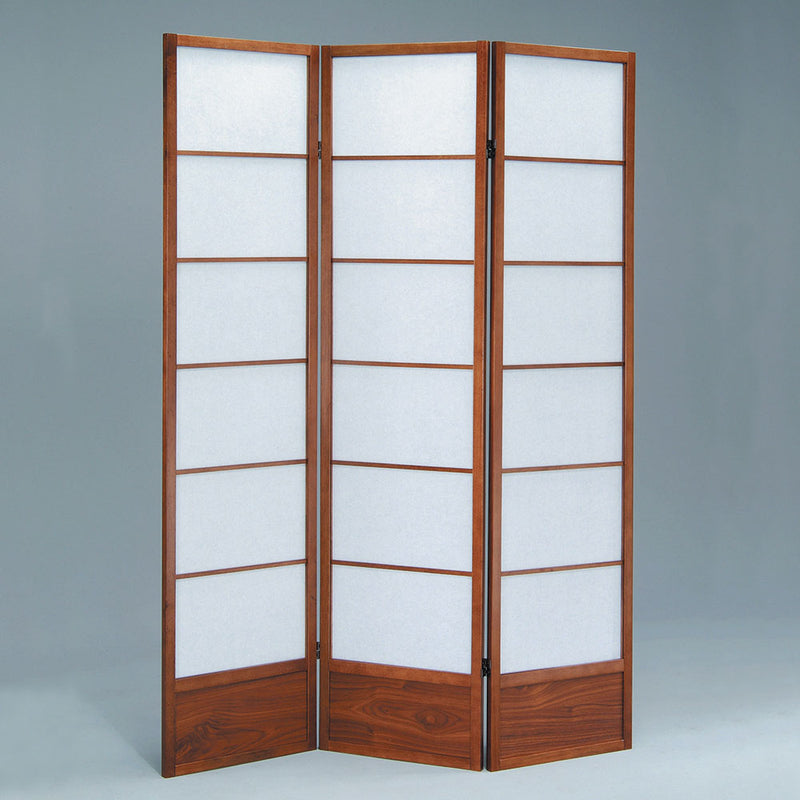 Separè Divisorio in Legno Massello 130,5x179cm Fumer Burgos Noce