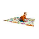Tappeto Morbido per Bambini 120x90x0,8 cm Pieghevole Foresta Multicolore