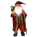 Babbo natale in tessuto paillettes rosso cm xh80