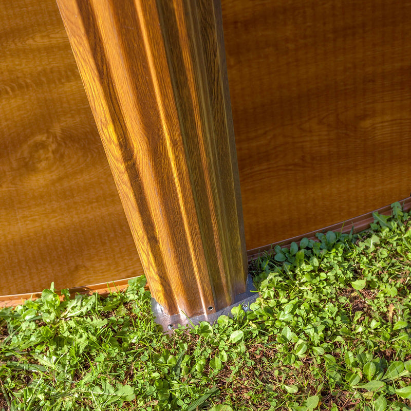 Piscina Rotonda Fuori Terra Ø460xh120 cm in Acciaio e PVC Gre Sicilia