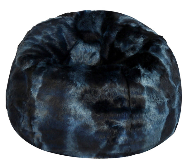 Maxy Pouf 80x80x70 cm in Pelliccia Sintetica Nuvola Blu prezzo