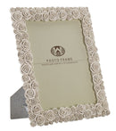 Cornice Roses 27x2,5x31,5 cm in Poliresina e Vetro