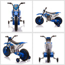 Moto Elettrica per Bambini 12V Motocross Blu