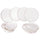 12-teiliges Tafelservice in New Bon China Villa d'Este Home Tivoli Luxury White