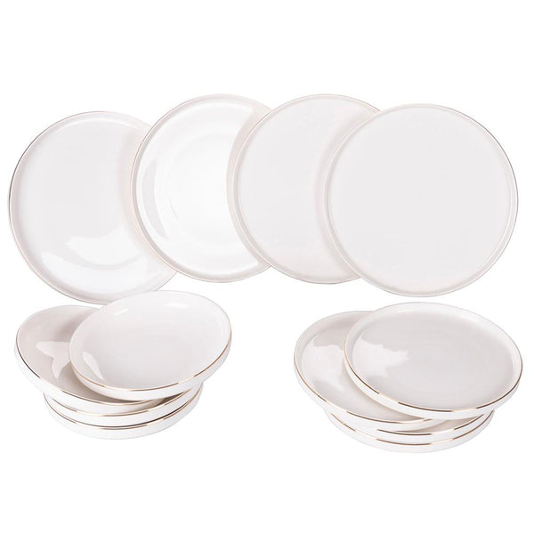 acquista 12-teiliges Tafelservice in New Bon China Villa d'Este Home Tivoli Luxury White