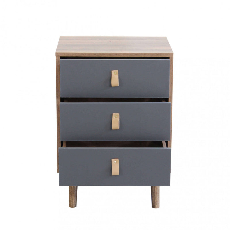 Mobiletto Norbert 45x39x63 h cm in Legno Grigio