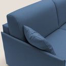 Divano Letto 3 Posti 189x96x96 cm Evans in Tessuto Blu