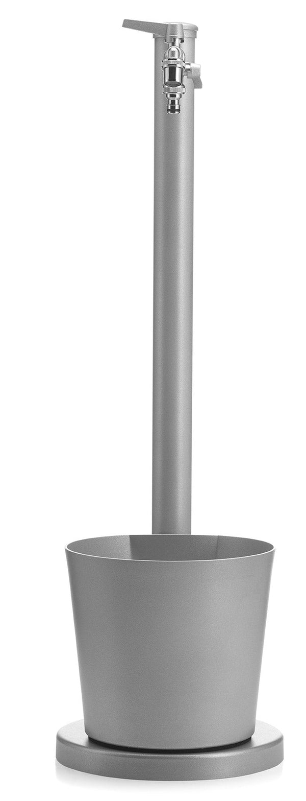 Gartenbrunnen mit Wasserhahn und Schale Belfer 42/SRV Aluminium sconto