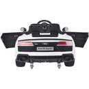 Macchina Elettrica per Bambini 12V con Licenza Audi R8 Spyder Bianca