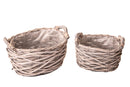 Set 3 Set 2 Ovaline 25x19 H 14 cm con Manici 