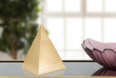Piramide Oro 11,5x11,5x15,5 cm in Poliresina 