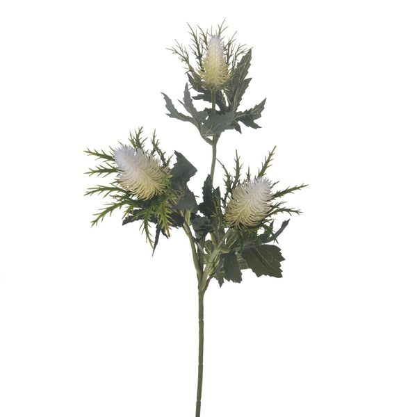 Set 8 künstliche Eringium-Pflanzen, bestehend aus 3 Blüten, Höhe 68 cm online