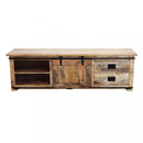 Mobile TV Zachery 180x45x55 h cm in Legno Marrone