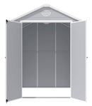 Casetta Box da Giardino in Plastica 190x192x226 cm Grigio