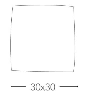 Plafoniera Quadrata Pois Arancio Vetro Moderna Led Soffitto Parete 18 watt Luce Naturale