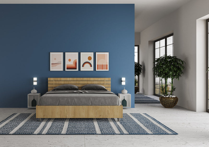 Letto Matrimoniale Testata Doghe Dritta Ankel Quercia Varie Misure